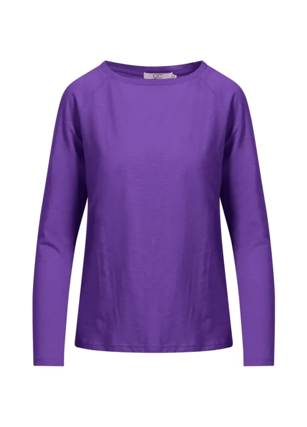 Coster Copenhagen CC Heart Basic Long Sleeve Warm Purple- Shirts & Blusen