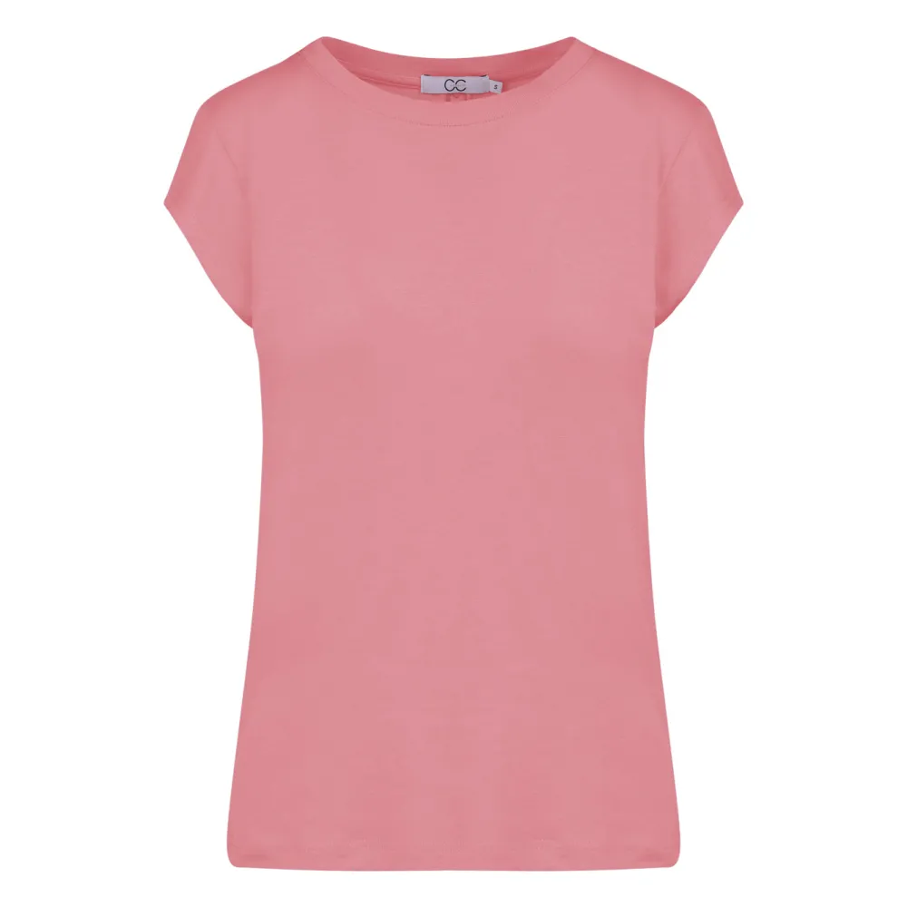 cc_heart_basic_tshirt_dus_0-1.webp Coster Copenhagen CC Heart Basic T-Shirt Dust Pink- T-shirts & Tops