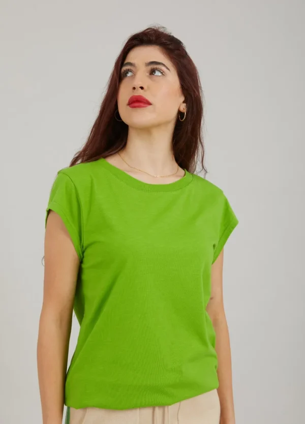 Coster Copenhagen CC Heart Basic T-Shirt Flashy Green- T-shirts & Tops