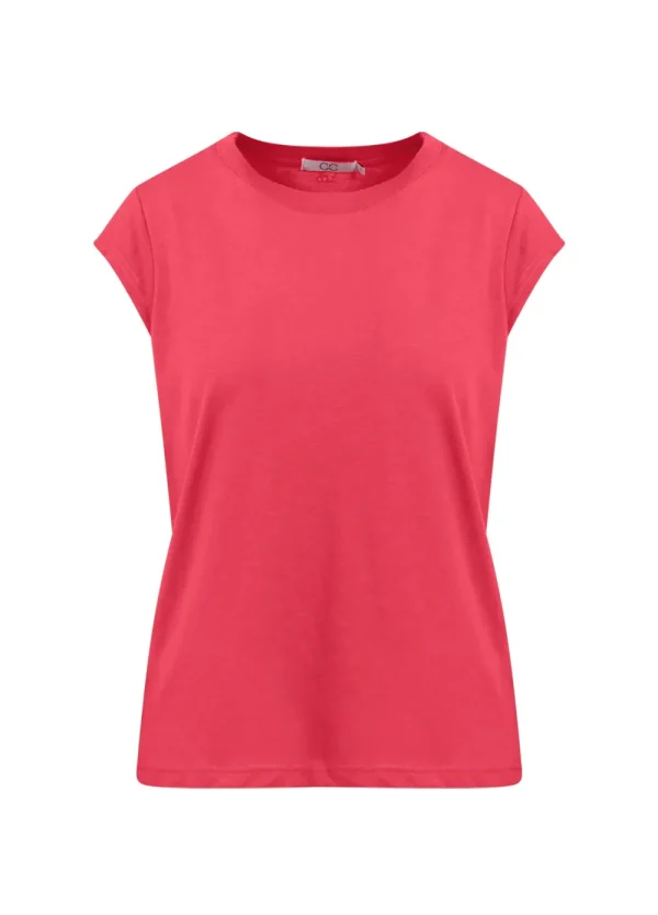 Coster Copenhagen CC Heart Basic T-Shirt Intense Pink- T-shirts & Tops