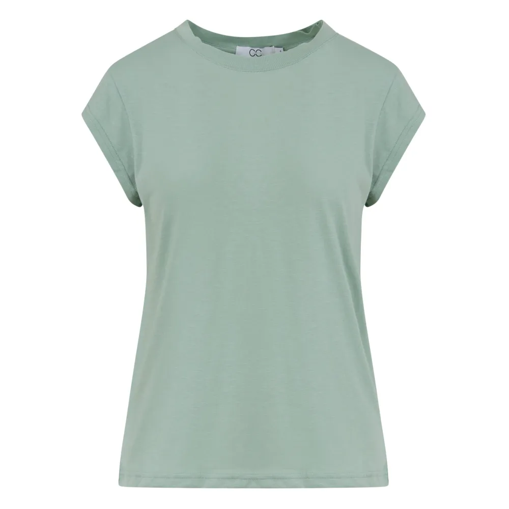 cc_heart_basic_tshirt_min_0.webp Coster Copenhagen CC Heart Basic T-Shirt Minty Green- T-shirts & Tops