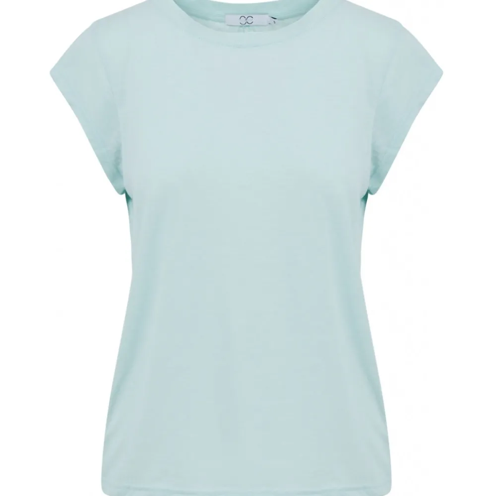 cc_heart_basic_tshirt_pas_0.webp Coster Copenhagen CC Heart Basic T-Shirt Pastel Aqua- T-shirts & Tops