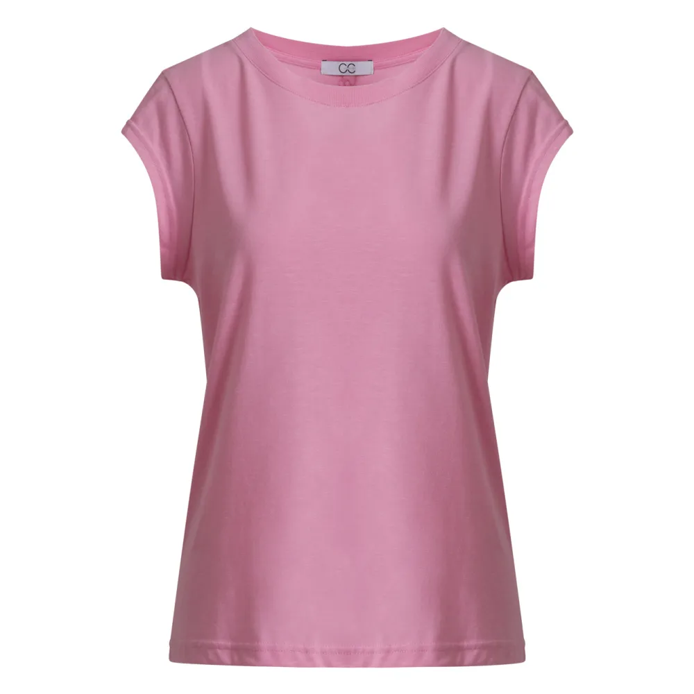 cc_heart_basic_tshirt_ros_0-1.webp Coster Copenhagen CC Heart Basic T-Shirt Rose Pink- T-shirts & Tops