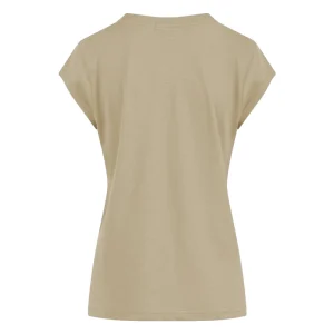 Coster Copenhagen CC Heart Basic T-Shirt Sand Olive- T-shirts & Tops