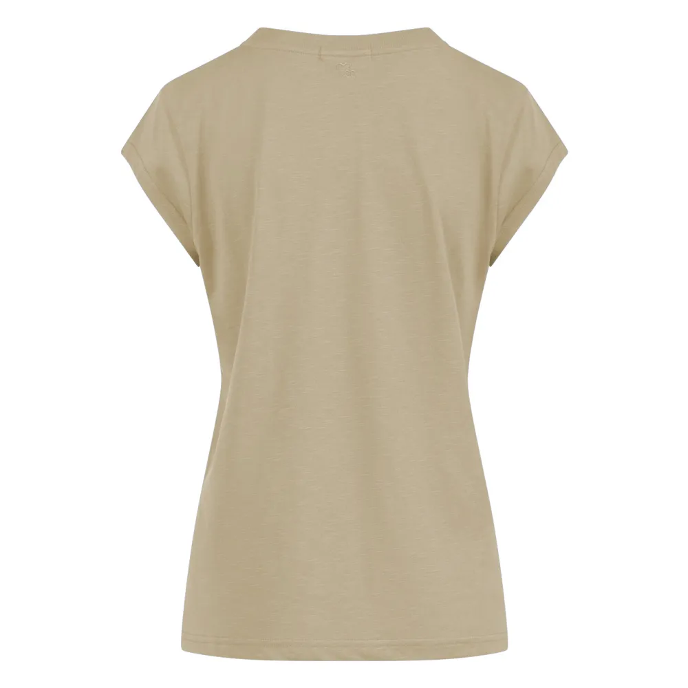 cc_heart_basic_tshirt_san_1.webp Coster Copenhagen CC Heart Basic T-Shirt Sand Olive- T-shirts & Tops