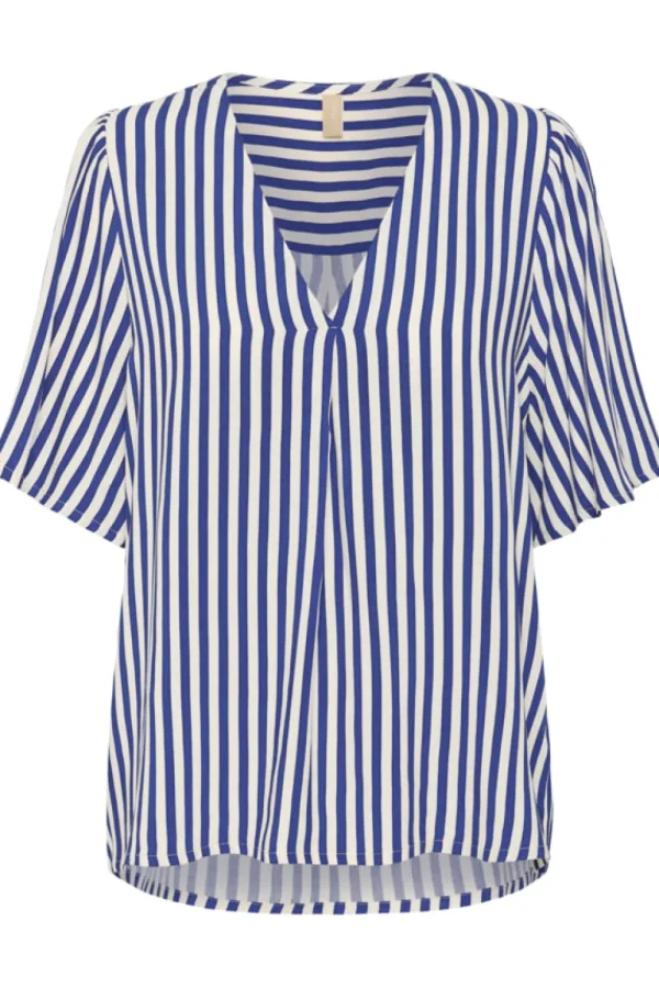 Culture CUDenia SS Blouse Mazarine Blue- Shirts & Blusen