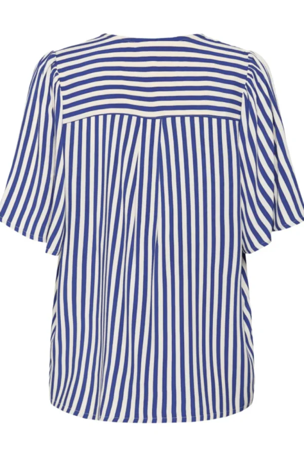 Culture CUDenia SS Blouse Mazarine Blue- Shirts & Blusen