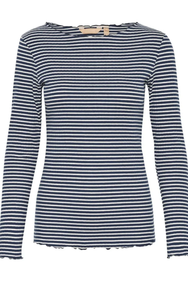 Culture CUTea Dolly LS T-Shirt Dress Blues- T-shirts & Tops