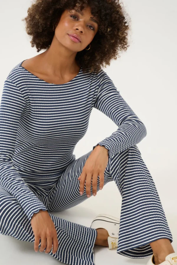 Culture CUTea Dolly LS T-Shirt Dress Blues- T-shirts & Tops