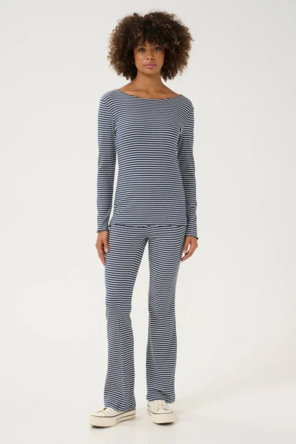 Culture CUTea Dolly LS T-Shirt Dress Blues- T-shirts & Tops