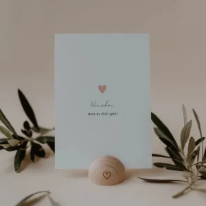 Eulenschnitt ES Aquarellkarte Herz Wie schön- Lovely Stuff