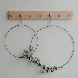 Eulenschnitt ES Metallkranz Kreis 2er Set- Dekoration