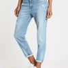 Gang 94Amelie Jeans Cropped Real Aqua Wash- Jeans