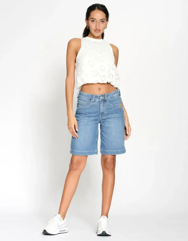 Gang 94Carlotta Bermuda Easy Midblue- Shorts