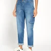 Gang 94Gerda Worker Jeans Med. Waterline Wash- Jeans