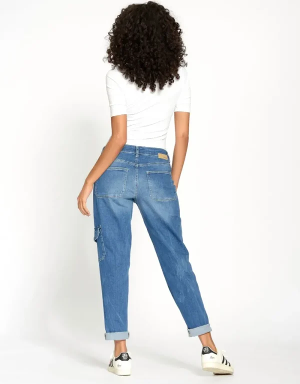 Gang 94Gerda Worker Jeans Med. Waterline Wash- Jeans