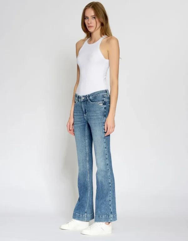 Gang Jeans 94Maxima Flared Authentic Midblue- Jeans
