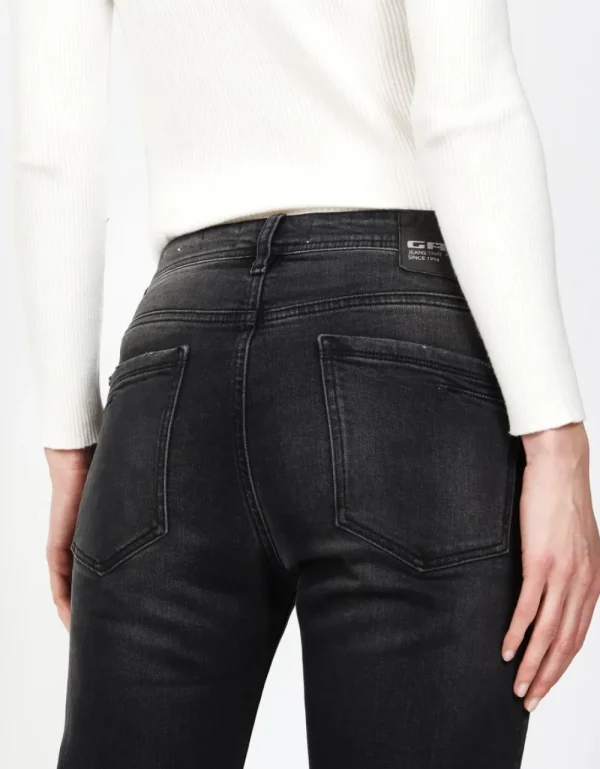 Gang 94Nica Worker Jeans Worn Black Wash- Jeans