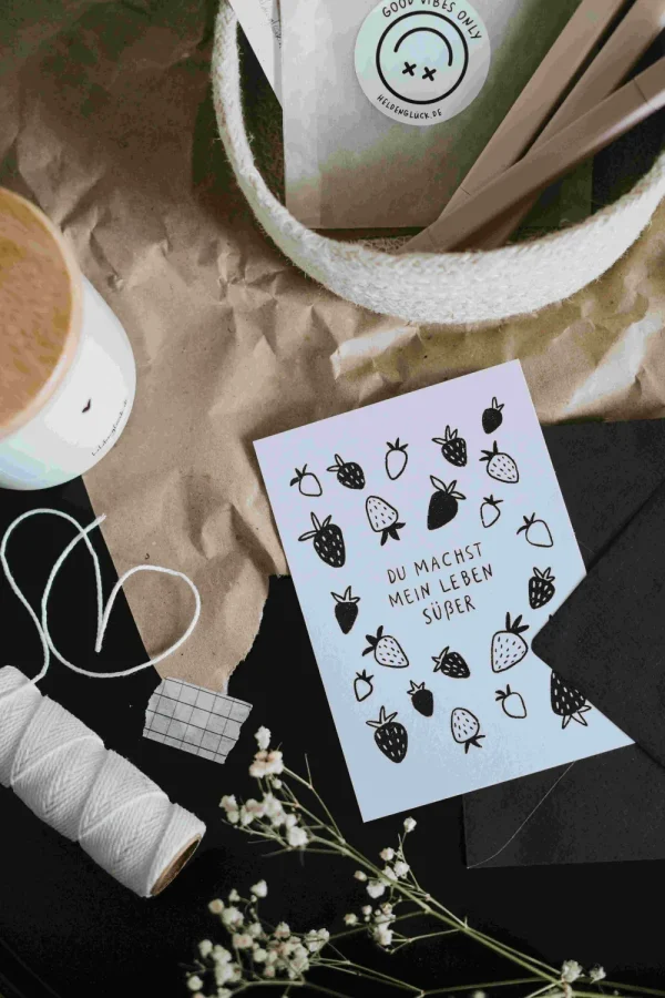 Heldenglück HG Postkarte · Leben Süßer- Lovely Stuff