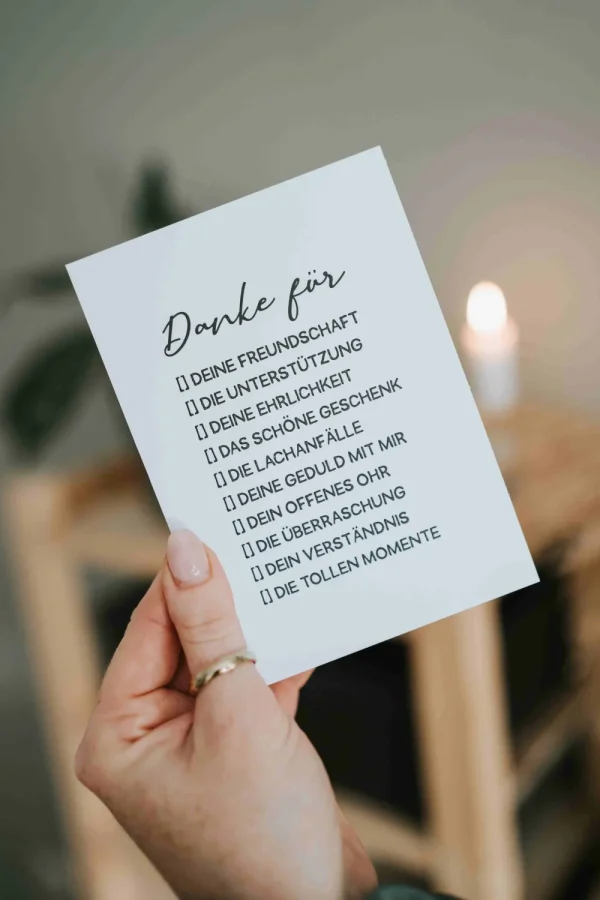 Heldenglück HG Postkarte Danke für- Lovely Stuff