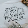 Heldenglück HG Serviette 1000 Wörtchen- Küche & Gedeckter Tisch