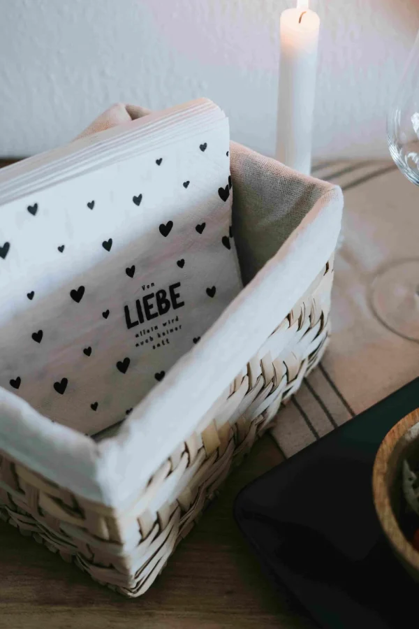 Heldenglück HG Serviette Von Liebe allein- Küche & Gedeckter Tisch