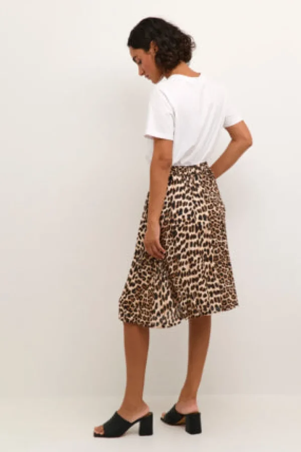 Kaffee KAAmber Short Skirt Classic Leopard- Röcke