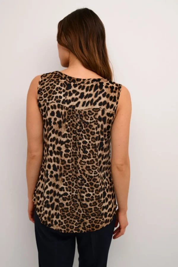 Kaffee KAAmber Top Classic Leopard- T-shirts & Tops