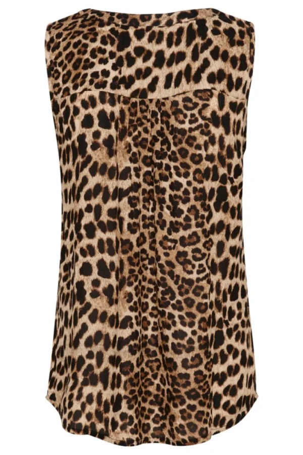 Kaffee KAAmber Top Classic Leopard- T-shirts & Tops