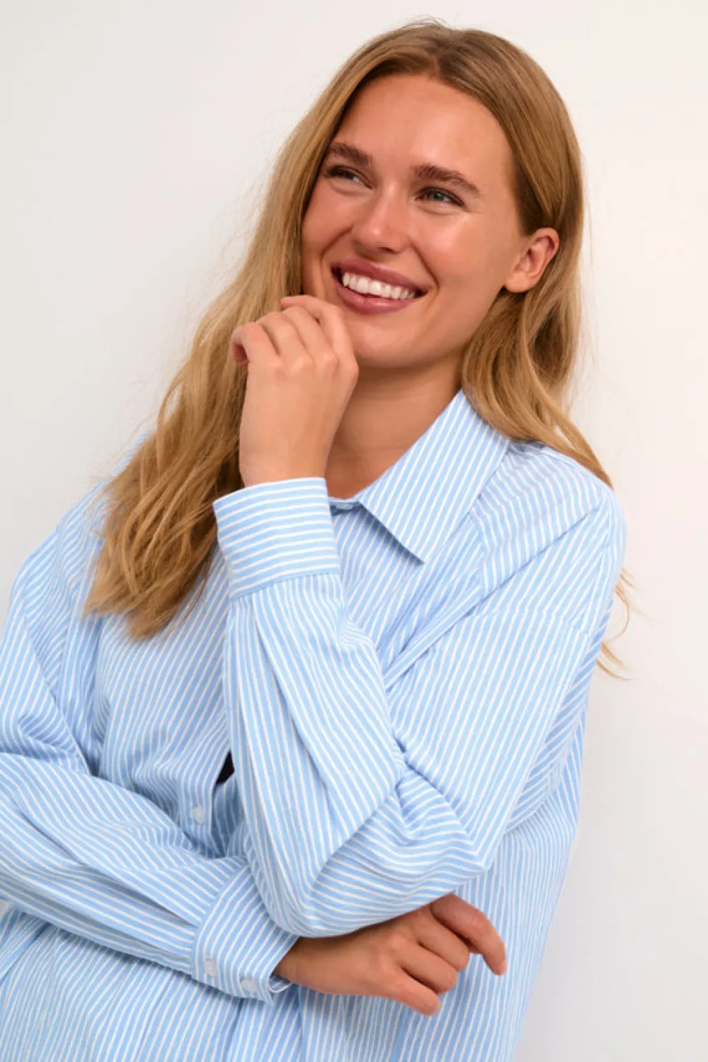 kadabra_shirt_chalkblue_s_1.webp Kaffee KADabra Shirt Chalk/Blue Stripe- Shirts & Blusen