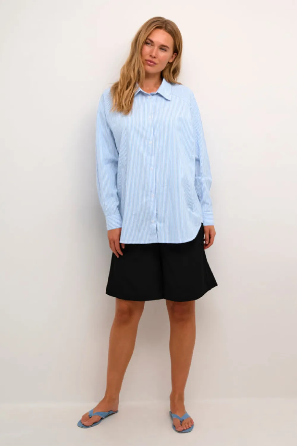 kadabra_shirt_chalkblue_s_2.webp Kaffee KADabra Shirt Chalk/Blue Stripe- Shirts & Blusen