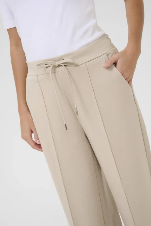 Kaffee KAJenny Straight Pants Feather Gray- Hosen