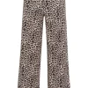 Kaffee KALeonara HW Denim Jeans Classic Leopard- Hosen