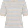 Kaffee KALizza Striped Knit Soft Chambray- Strick & Cardigans