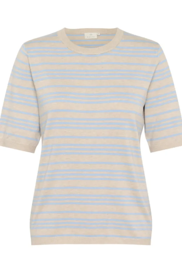 Kaffee KALizza Striped Knit Soft Chambray- Strick & Cardigans