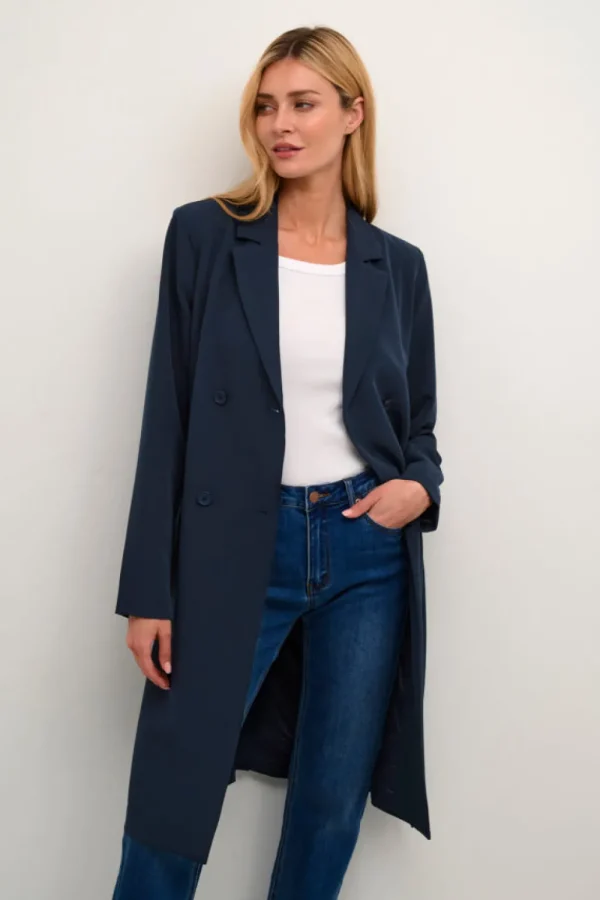 Kaffee KALora Blazer Jacket Midnight Marine- Mäntel & Jacken