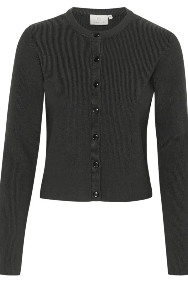 Kaffee KAMy Cardigan Black Oyster- Strick & Cardigans