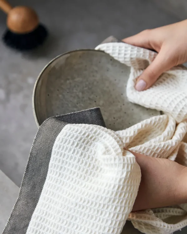 Meraki Küchenhandtücher, Bare, Grau- Küche & Gedeckter Tisch