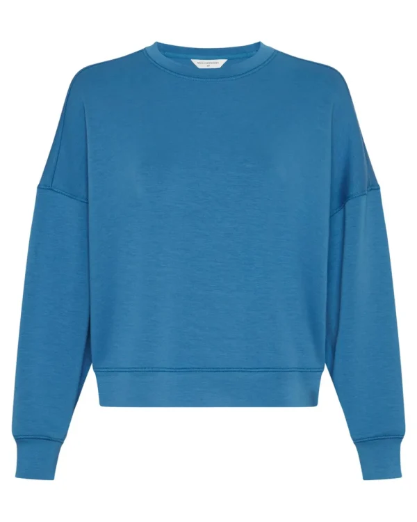 MSCH Dalvina Ima Q Sweatshirt Vallarta Blue- Sweatshirts & Hoodies