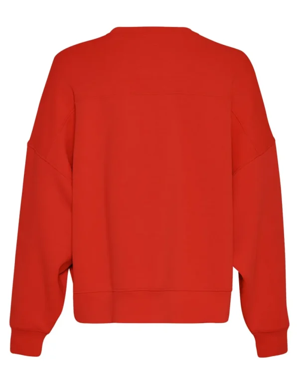 MSCH Dalvina Ima Q Sweatshirt Flame Scarlet- Sweatshirts & Hoodies