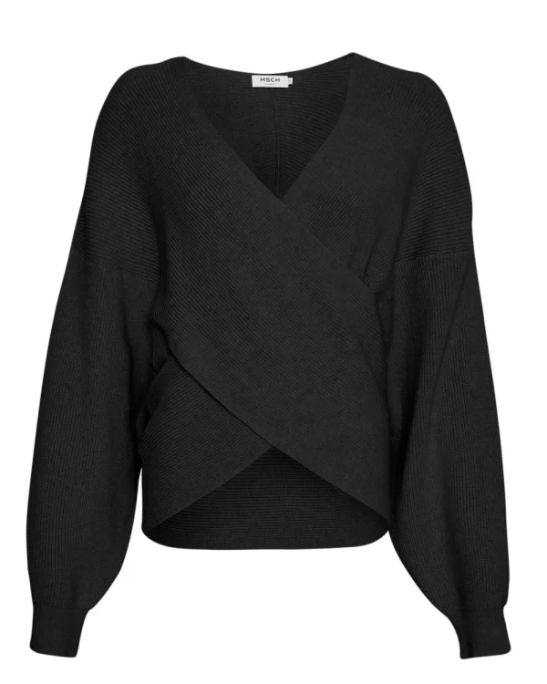 MSCH Zinelle Rachelle Wrap Pullover- Strick & Cardigans