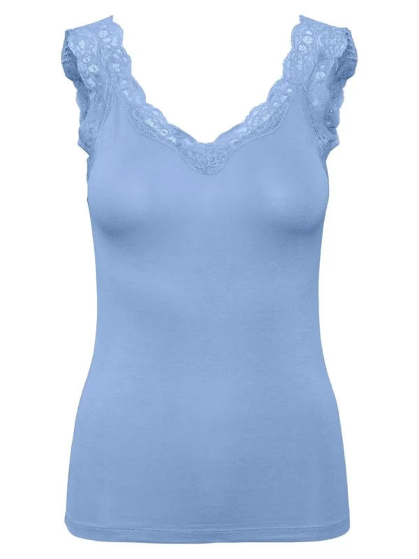 Pieces PCBarbera Lace Top- T-shirts & Tops