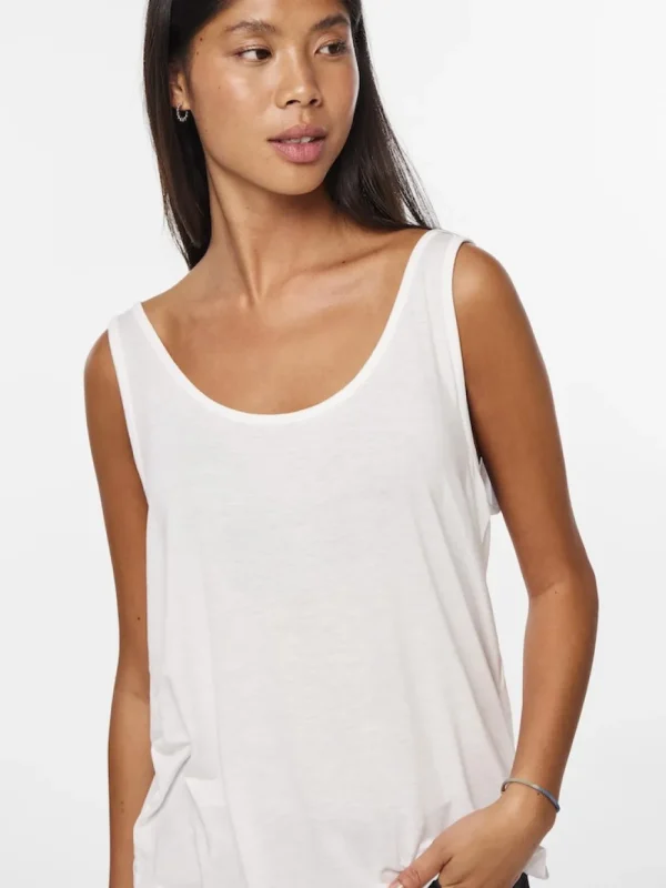 Pieces PCBillo Tank Top Bright White- T-shirts & Tops