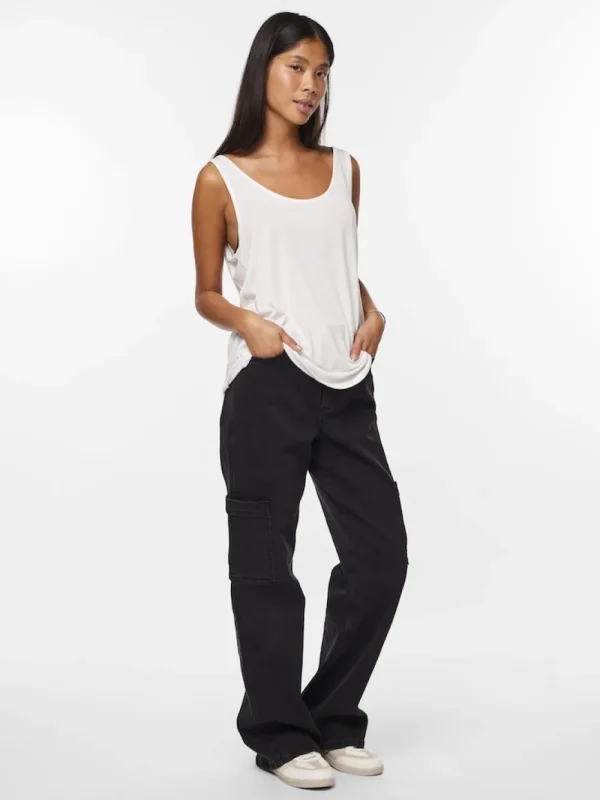 Pieces PCBillo Tank Top Bright White- T-shirts & Tops