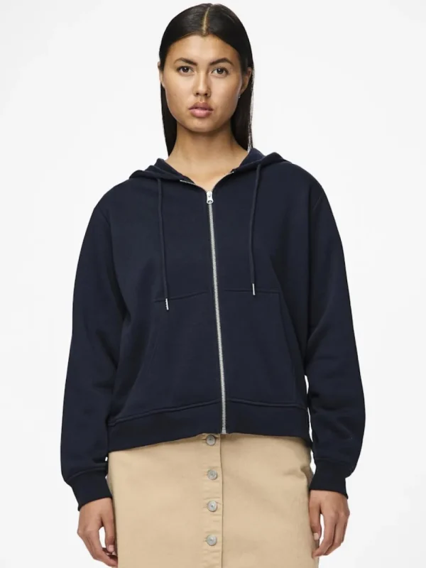 Pieces PCChilli LS Zip Hoodie Sky Captain- Sweatshirts & Hoodies