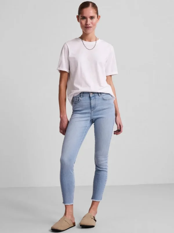 Pieces PCDelly SKN LB47 Jeans Light Blue- Jeans