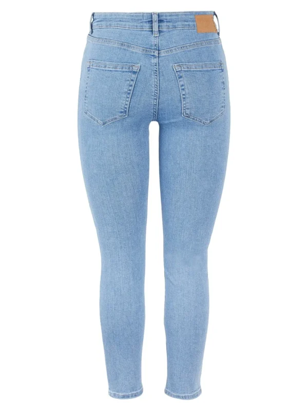 Pieces PCDelly SKN MW CR MB48 Medium Blue- Jeans