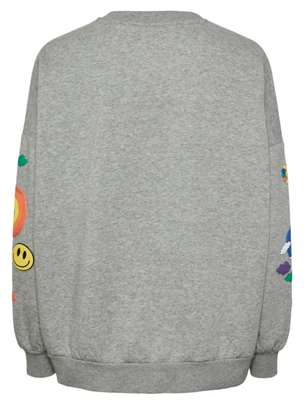 Pieces PCDinna LS Oversized Sweat LGM- Sweatshirts & Hoodies