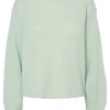Pieces PCIda LS O-Neck Knit Cameo Green- Strick & Cardigans