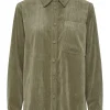 Pieces PCJeffi LS Shirt Deep Lichen Green- Shirts & Blusen